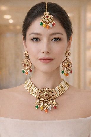 Necklace and Earrings A-41