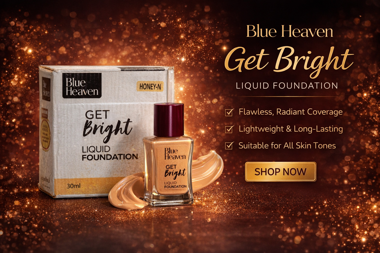 LIQUID FOUNDATION - BLUE HEAVEN -CM-50