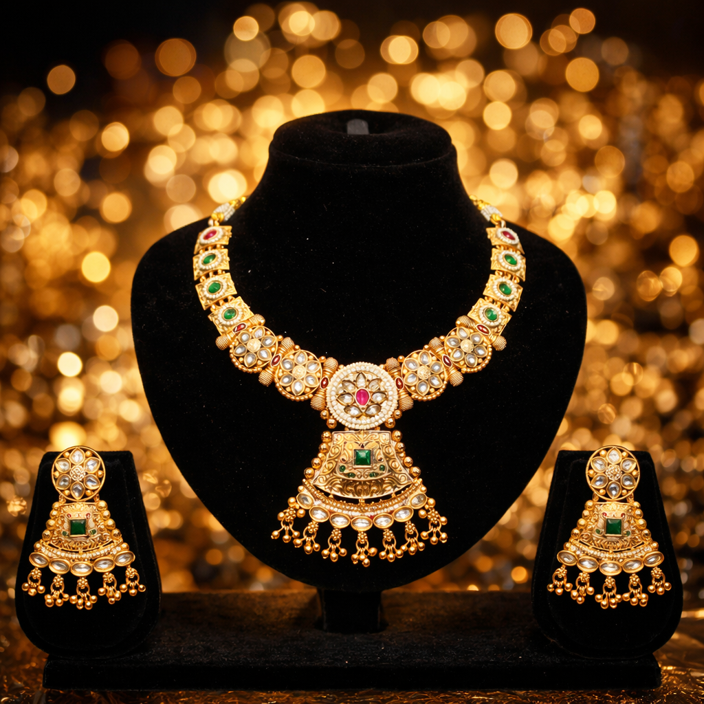 Neckles & Earrings -A95