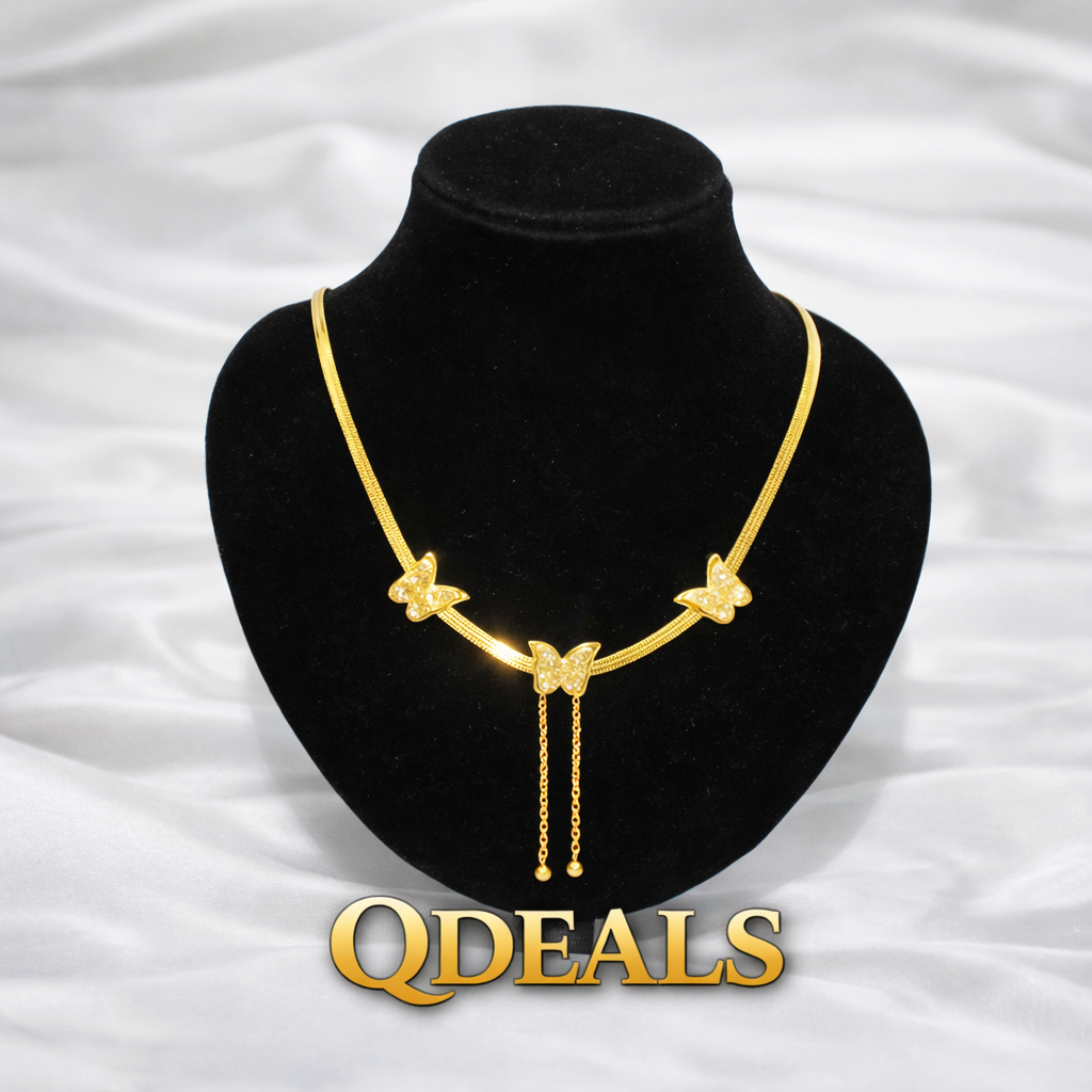 Gold Chain with Butter Fly -