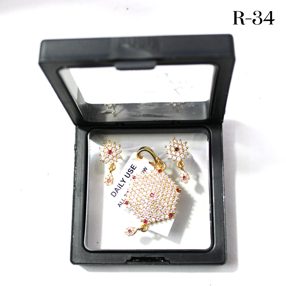 Pendent with Earrings R34