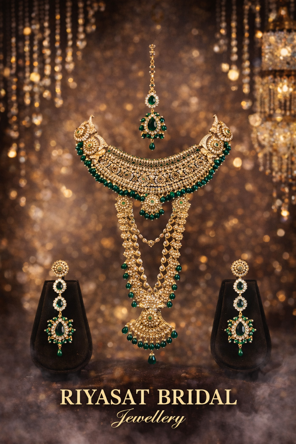 BRIDAL FULL SET GREEN -   A -01