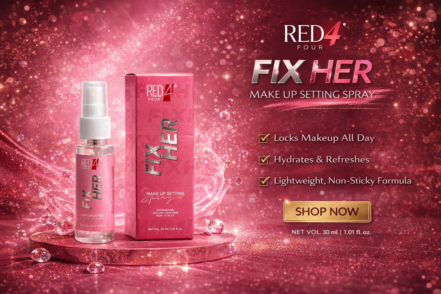 MAKEUP FIXER - RED4-CM-45
