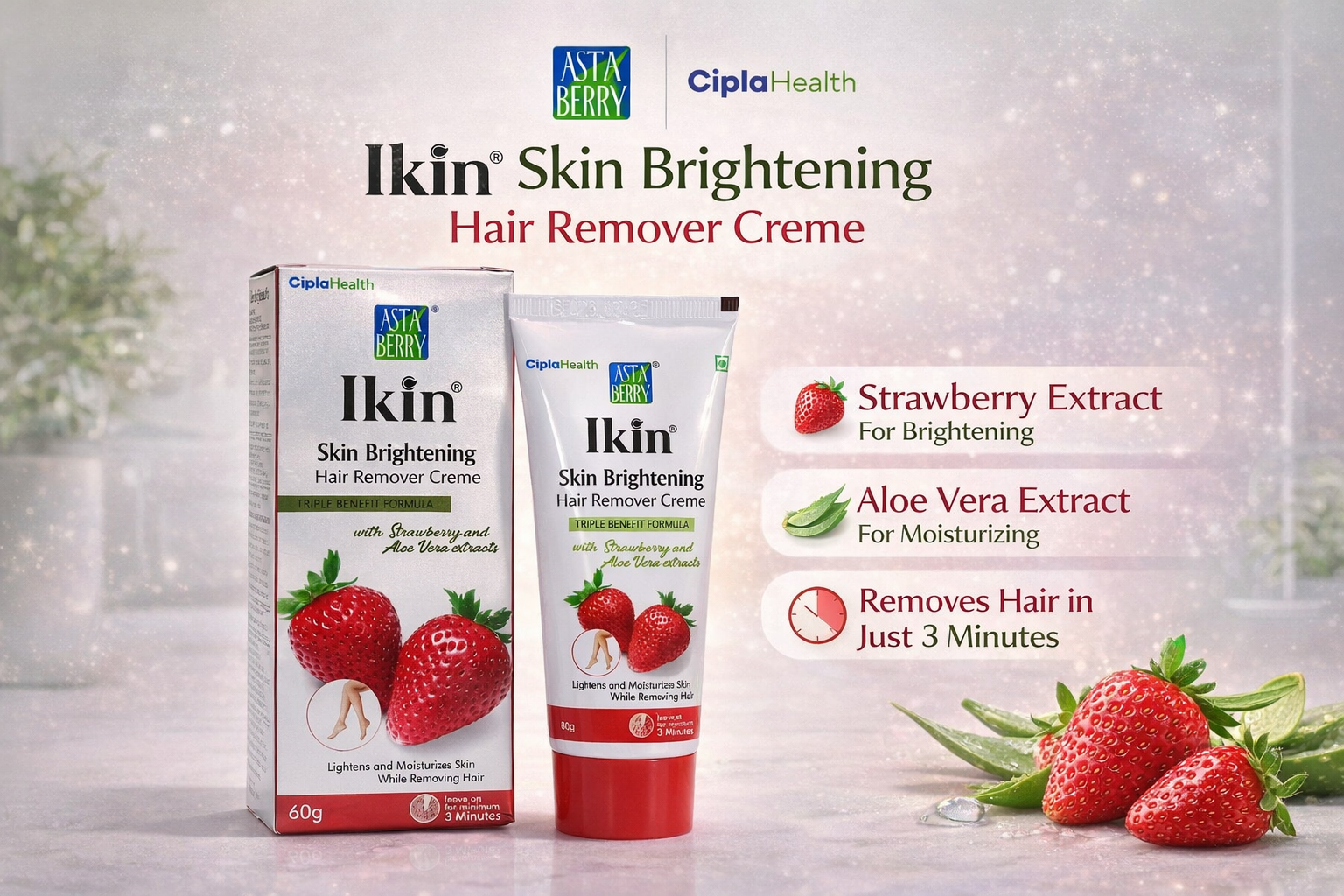 IKIN HAIR REMOVER - STRABERRY-CM-28