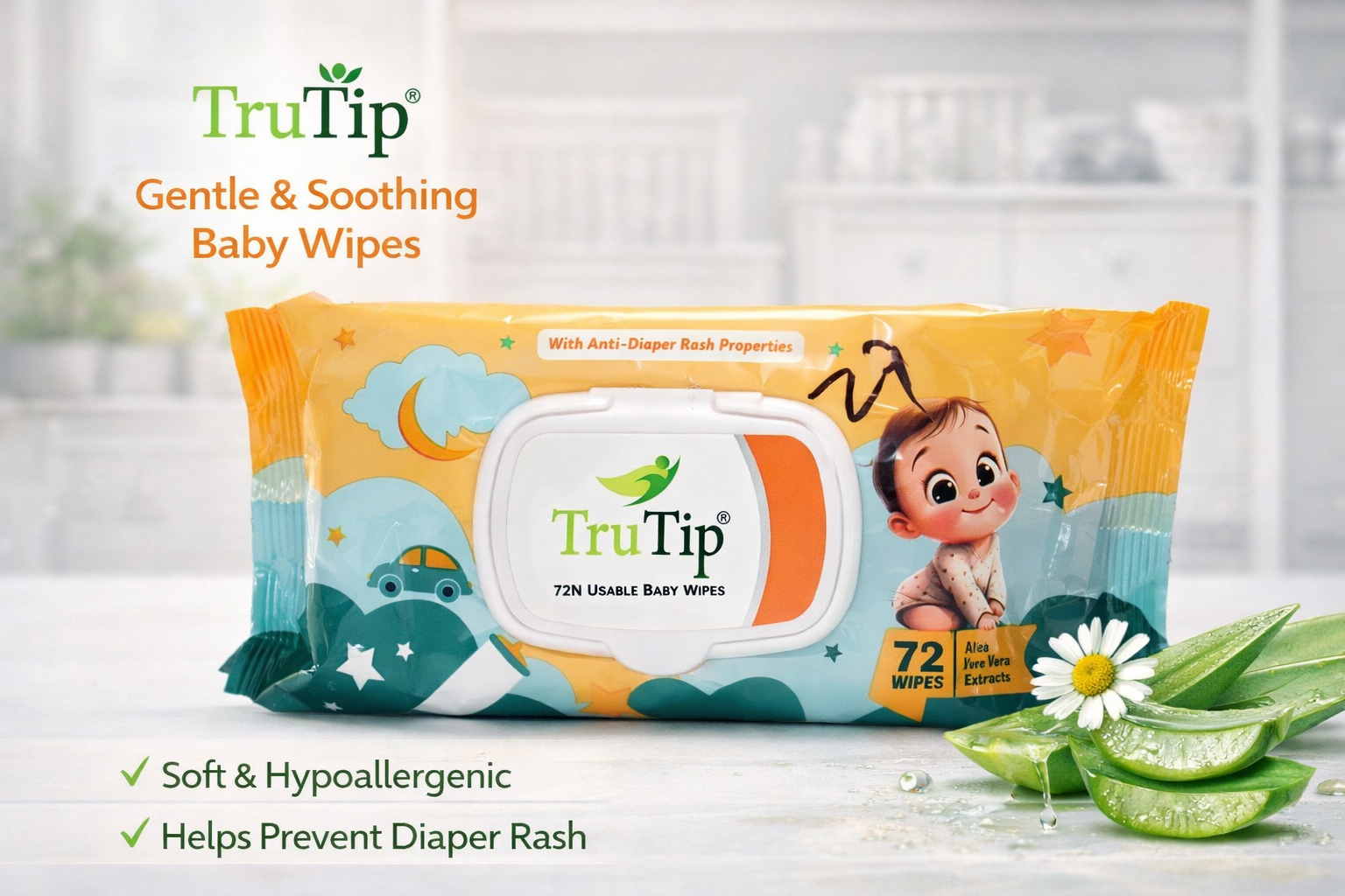 TRU TIP-  BABY WIPES -      CM-09
