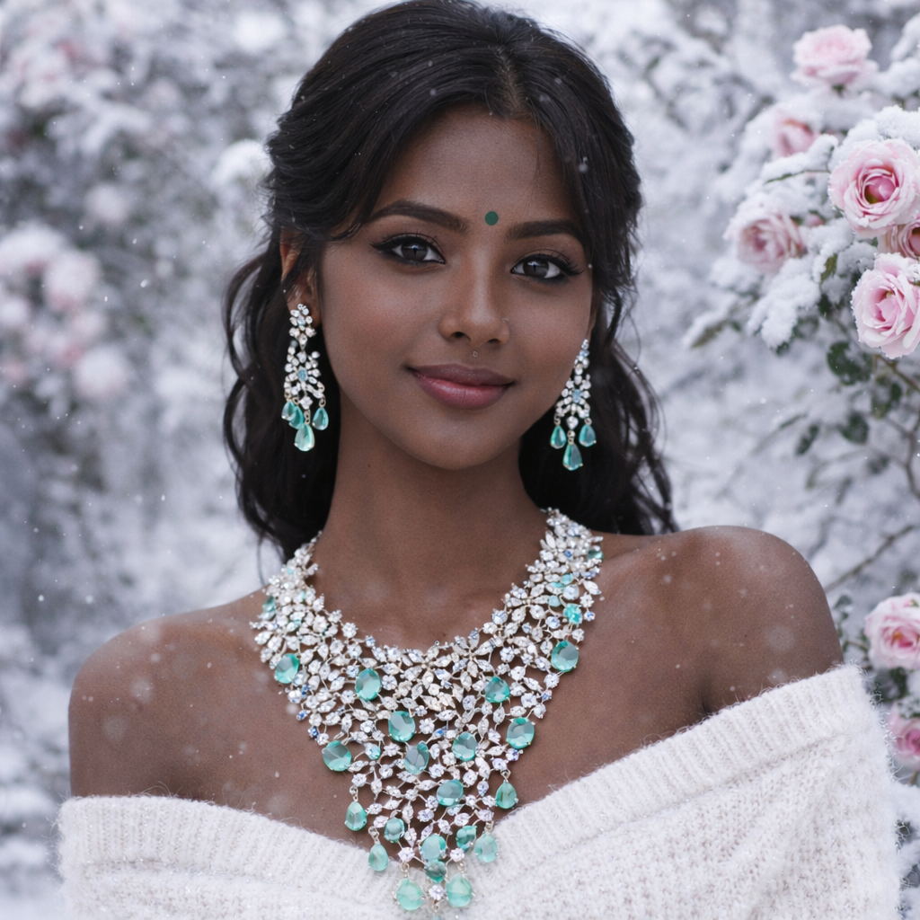 NeckLes & Earrings -R12-C