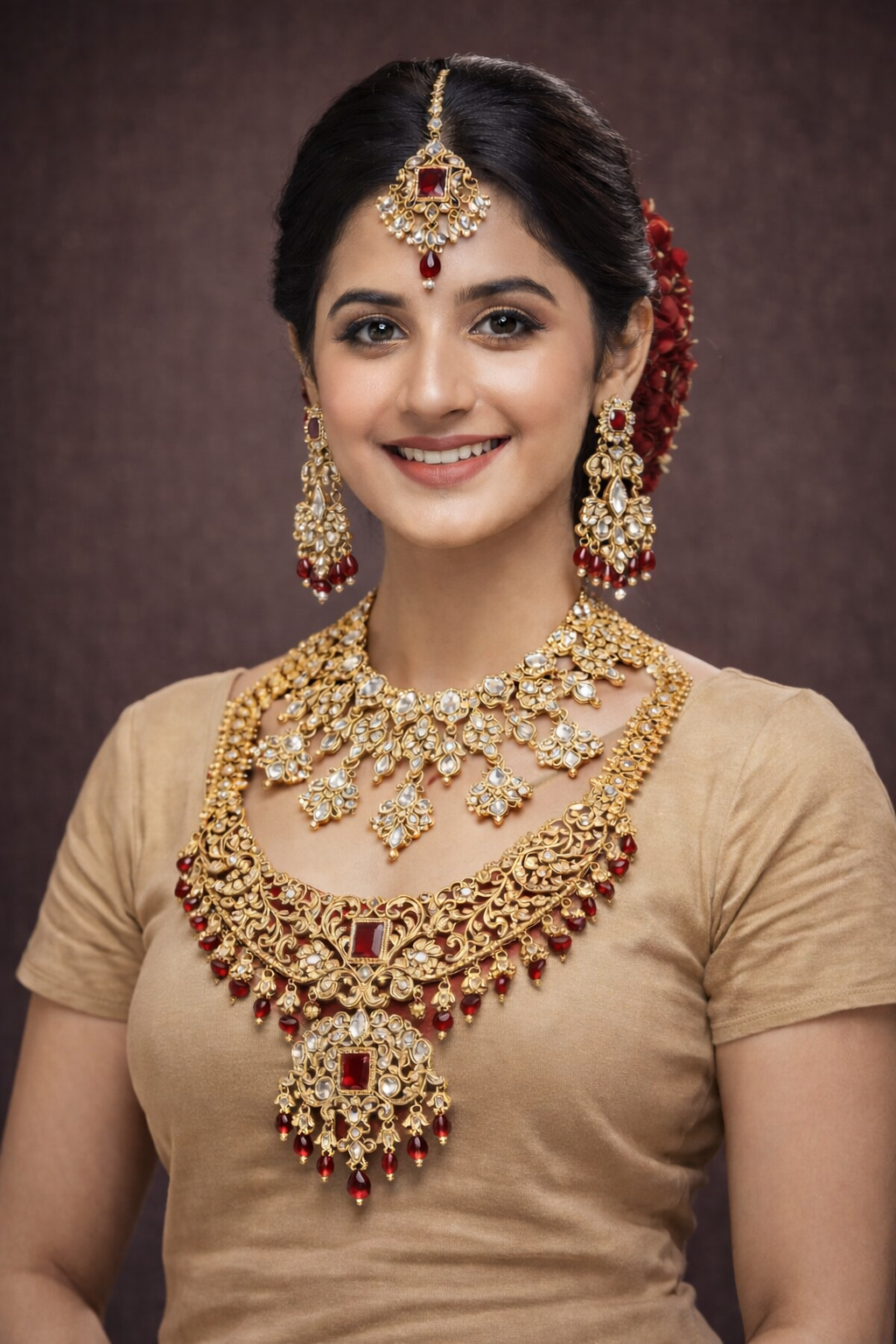 Bridal Jewellery Set - Neckles & Earrings