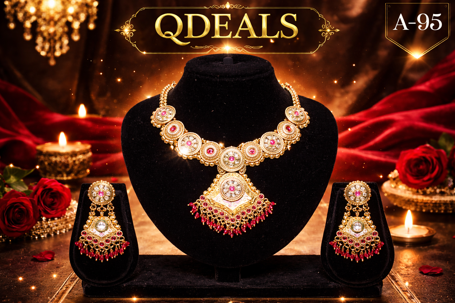 Neckles & Earrings -A96