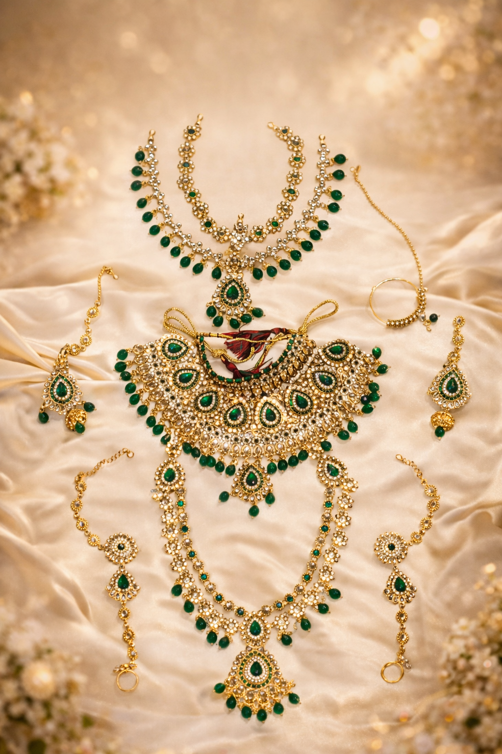 BRIDAL FULL SET GREEN -   A -01