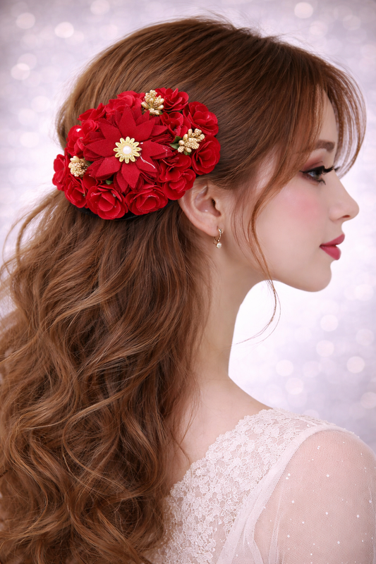Floral Hair Buns   H-13