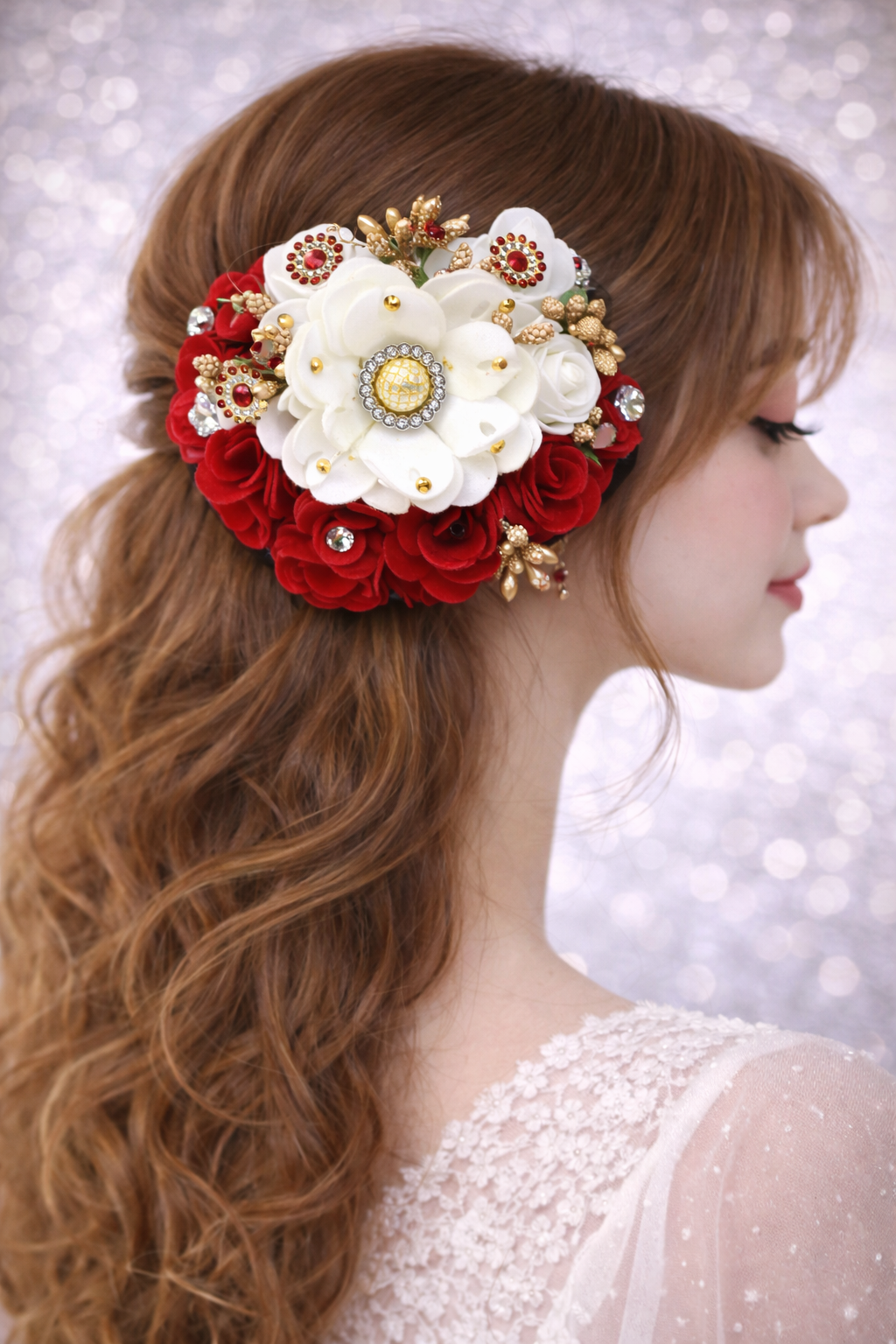 Floral Hair Buns   H-18