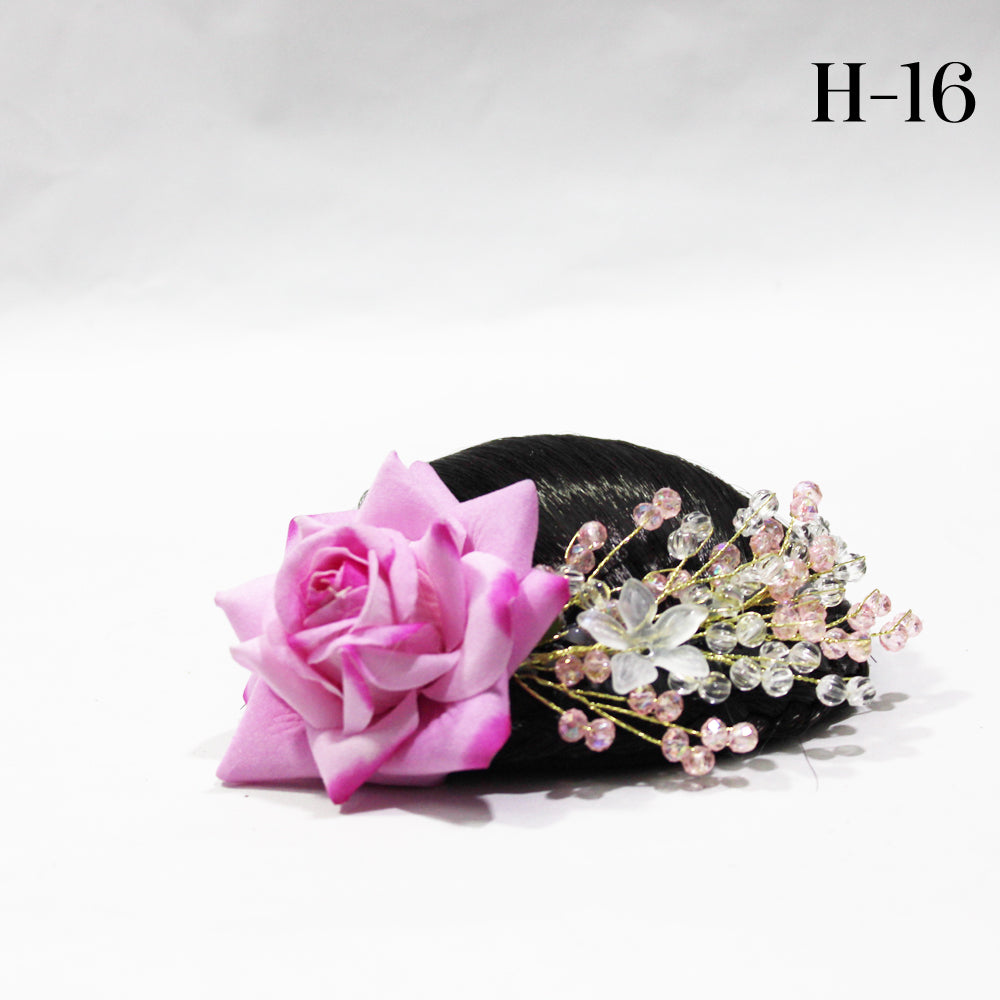 Floral Hair Buns   H-16A