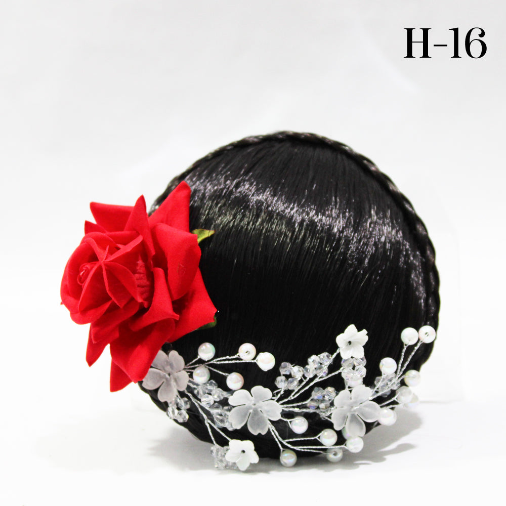 Floral Hair Buns   H-16