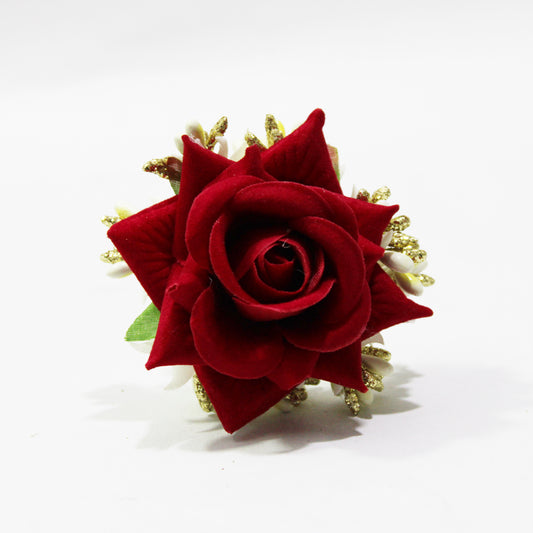 Rose With Pin Hair Clip     H-21A