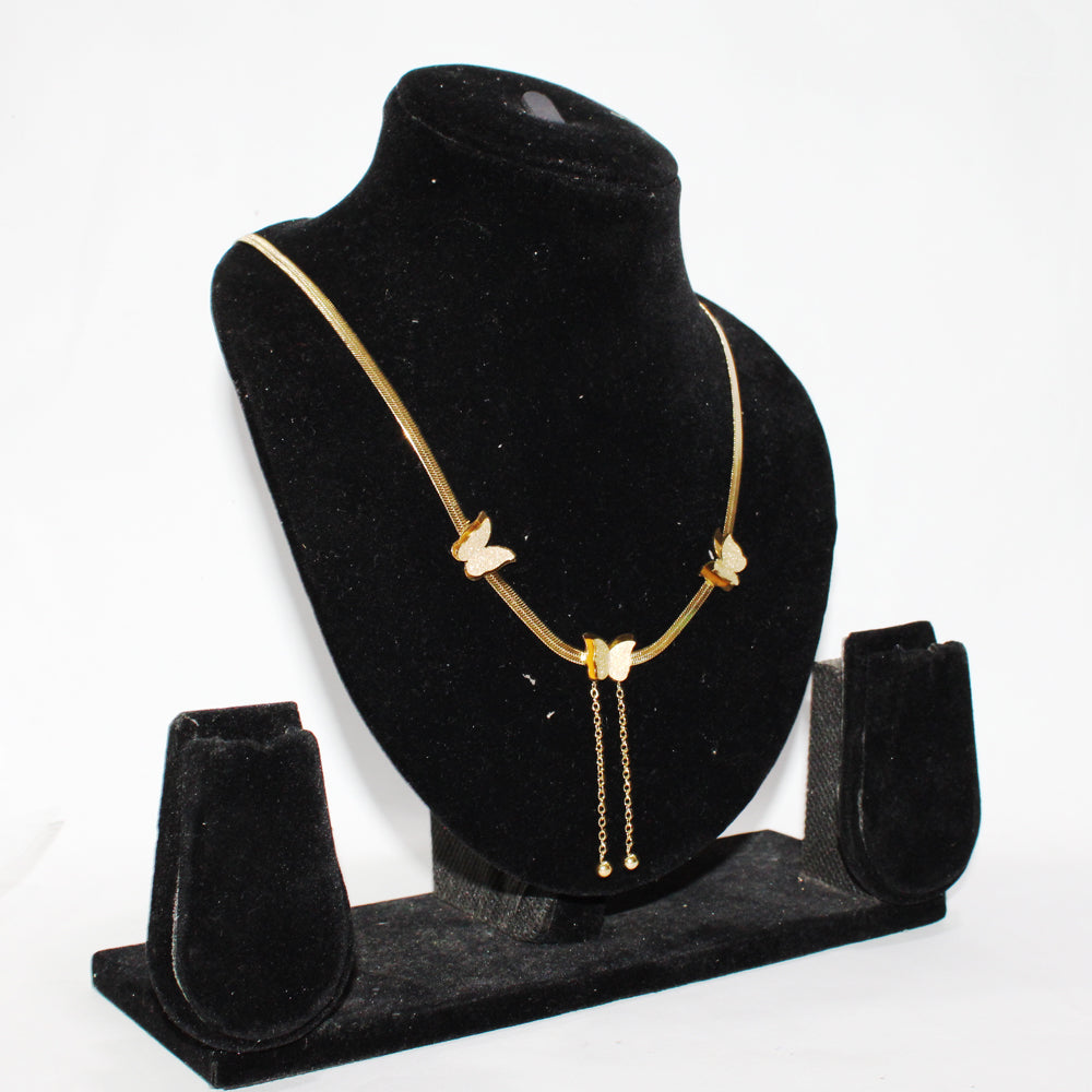 Gold Chain with Butter Fly -