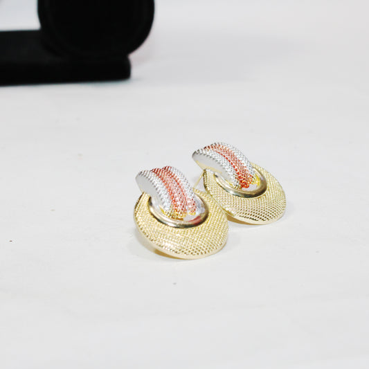 Gold Chain, Pendent, Earrings -