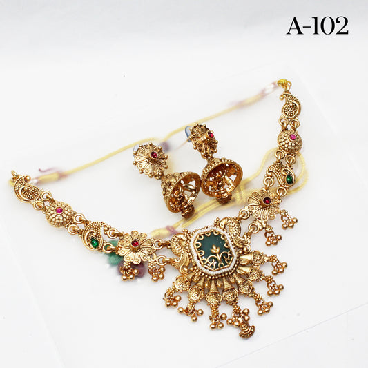 Neckles & Earring -A-102,A-100