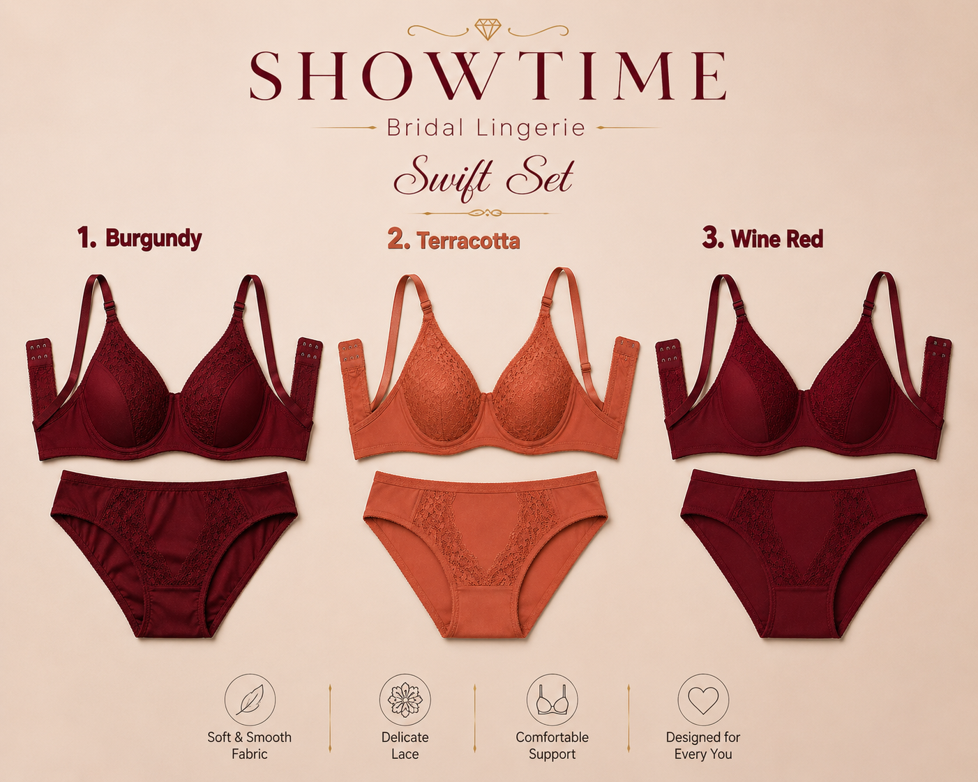 ShowTime Bridal Lingerie- Swift Set L-92