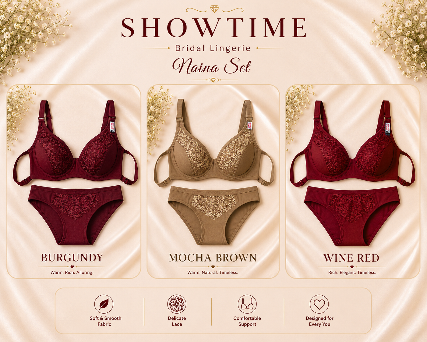 ShowTime Bridal Lingerie- Naina Set L-99