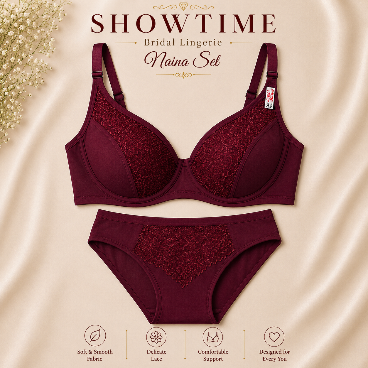 ShowTime Bridal Lingerie- Naina Set  L-93